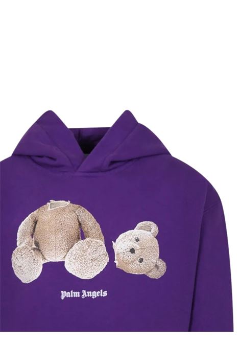 Purple cotton sweatshirt for girls PALM ANGELS | PBBB003C99FLE0013760/DELVIOLA